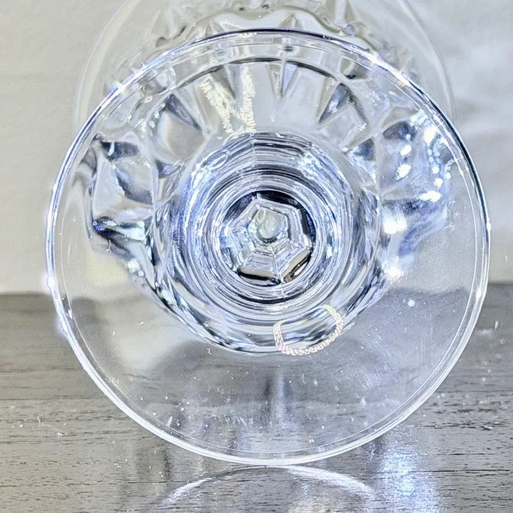 CRISTAL D'ARQUES DURAND St. Germain Crystal Water Wine Goblets Set of 6‎